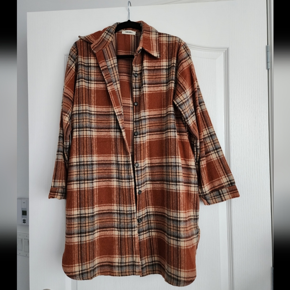 ADORA Plaid Shacket